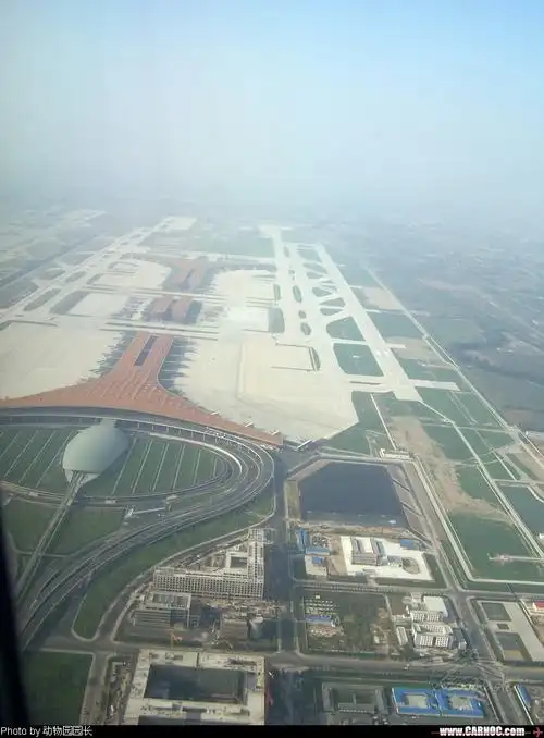 难得拍到的首都机场t3全景