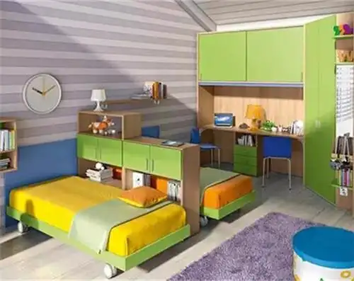 可隔开兄妹双人儿童房怎么设计|儿童房|兄妹|隔断_新浪新闻