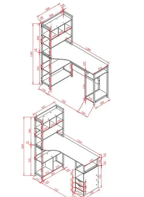 淮木亿家达电脑桌简约现代写字桌家用学生台式书桌简易