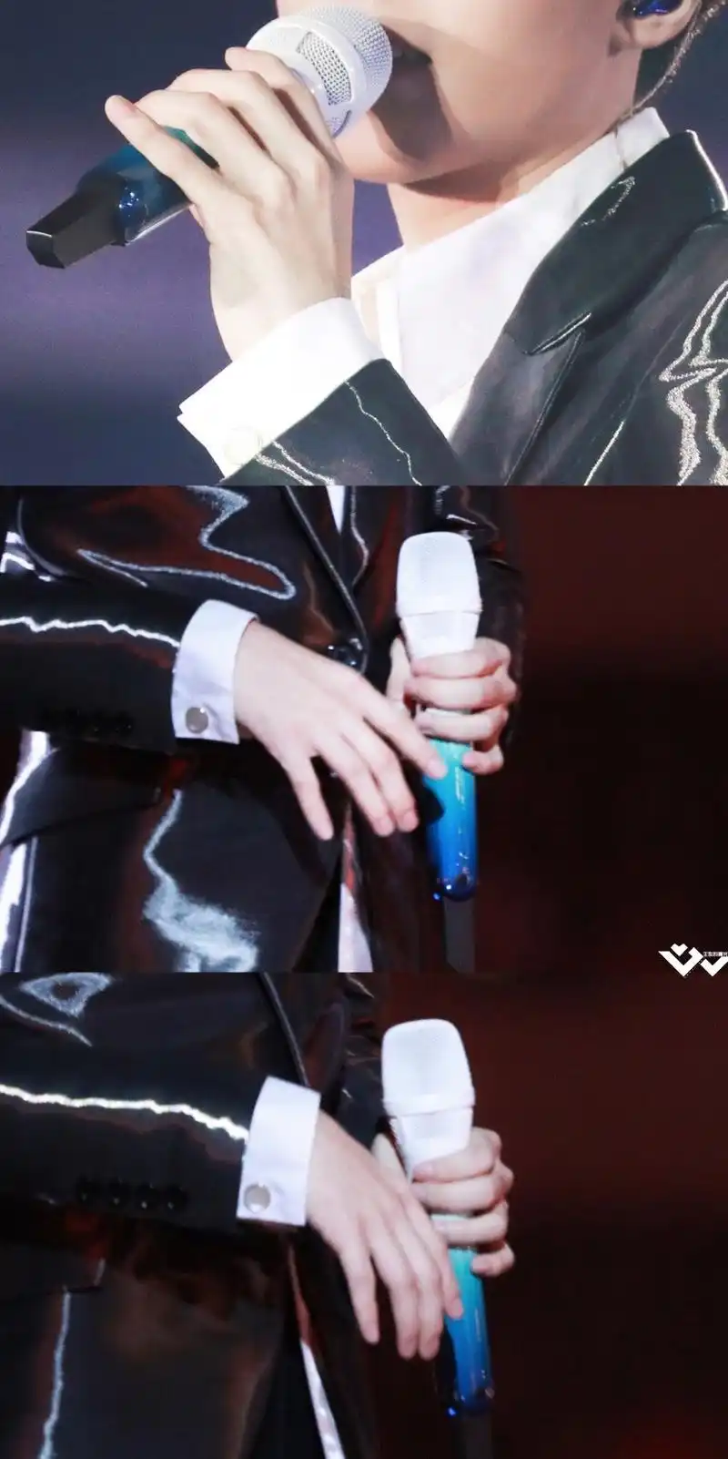 王俊凯手的局部特写,指骨分明or细腻白嫩