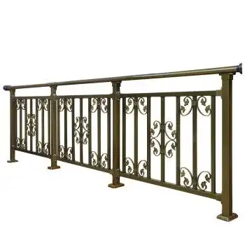 阳台护栏铝合金围栏别墅露天阳台护栏栏杆户外楼梯扶手 100*100立柱