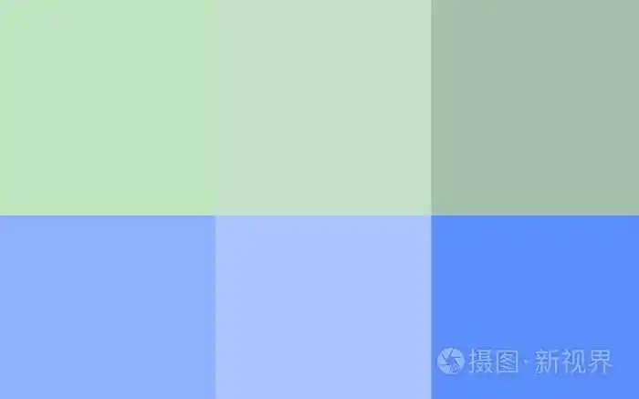 浅蓝色绿色矢量布局带颜色集