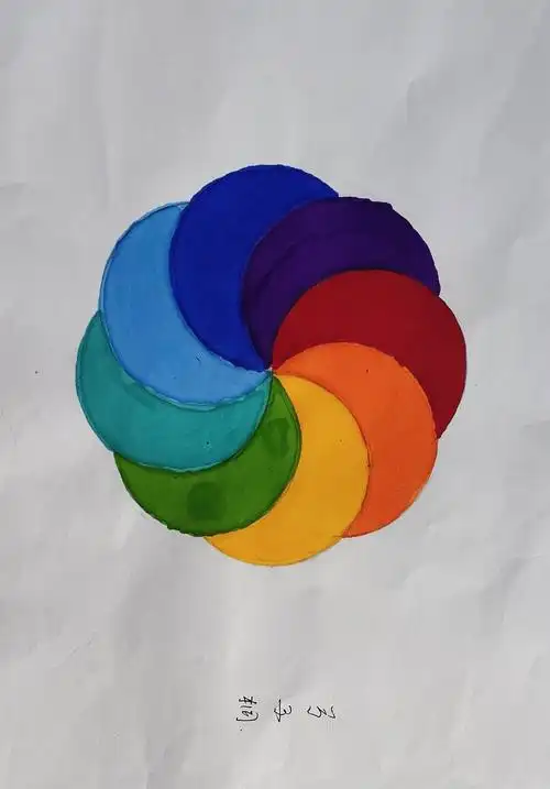 孩子们的作品——用圆设计美丽的图案(北京新学道代县双语学校 润德班