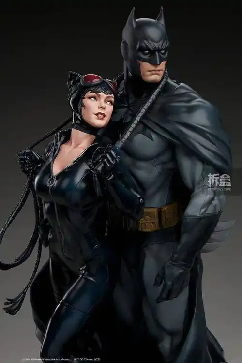 sideshowdc系列蝙蝠侠与猫女batmancatwomen20寸雕像