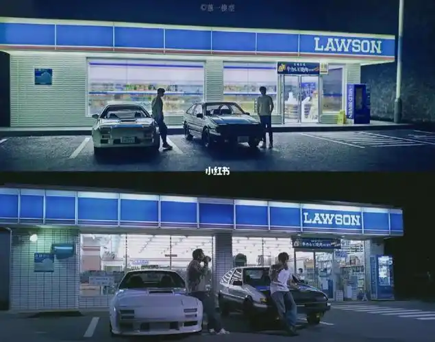 头文字d  1/64  电影版罗森便利店场景复刻