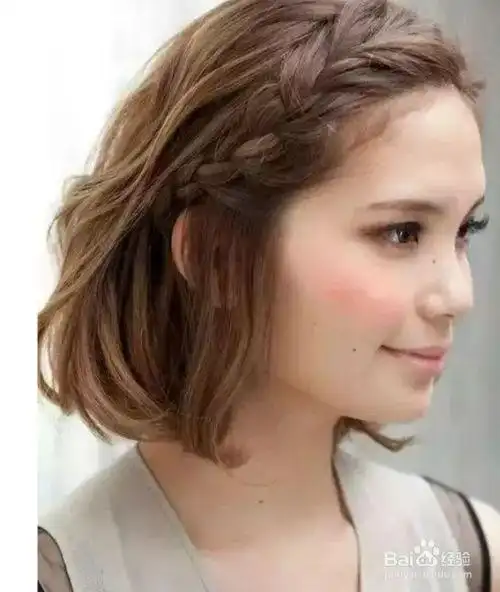 短发如何编头发好看又简单-百度经验