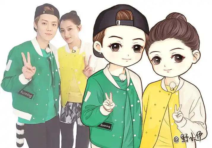 【甜蜜暴击】鹿晗关晓彤q版情头