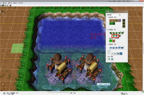 魔兽争霸3地图编辑器中,怎么制作深水和潜水区,铺的大点