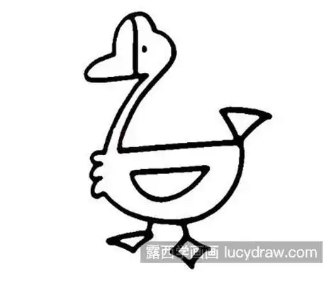 超可爱的大白鹅简笔画绘制教程 简单又可爱的大白鹅怎么画