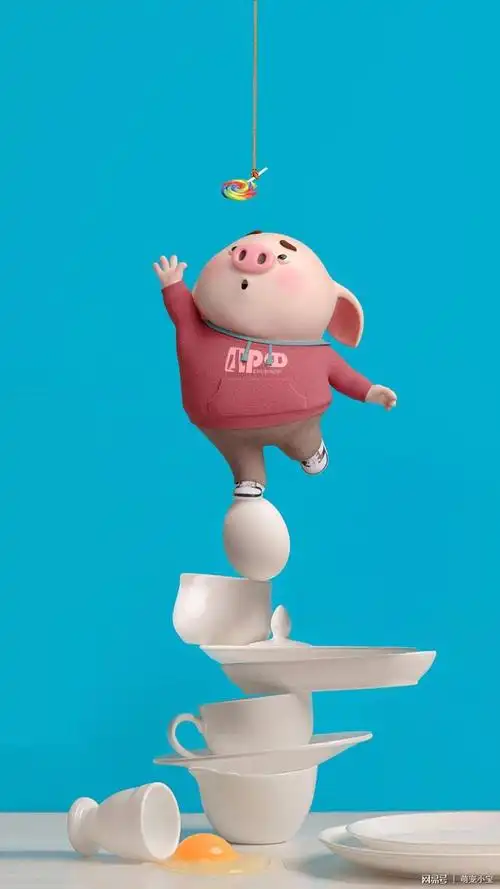 小猪系列图片调皮可爱萌萌哒
