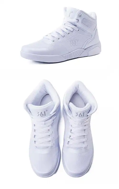 361运动鞋男白色滑板鞋2018秋冬新款正品361度休闲鞋aj1高帮板鞋