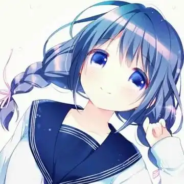 纯色蓝色壁纸头像键盘壁纸动漫女生头像蓝色系可爱动漫头像蓝色系