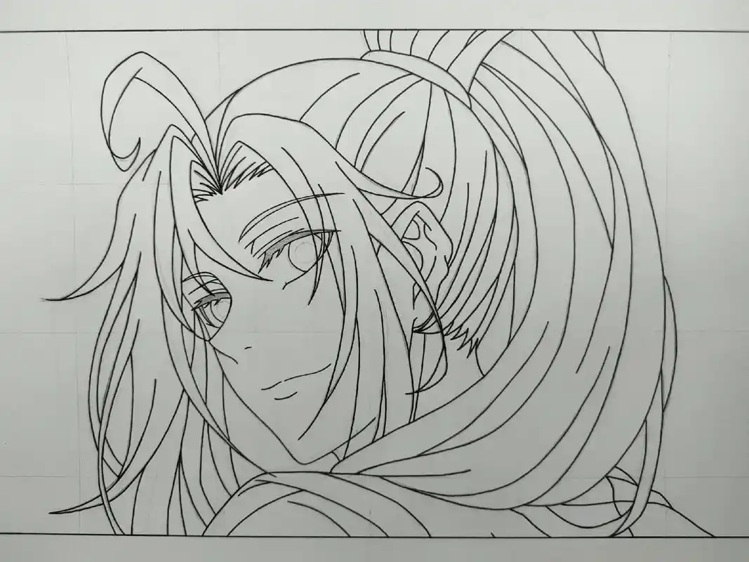 临摹.#绘画 #临摹手绘 #魔道祖师 #魏无羡 #摸鱼 - 抖音