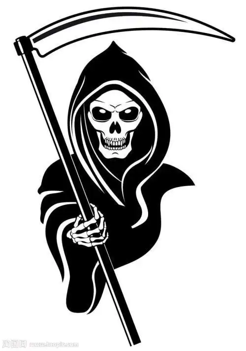 简单黑色骷颅简笔画头 简笔画图片大全-蒲城教育文学网