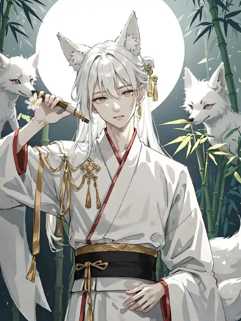 狐妖?叫我狐仙.#ai绘画 #古风头像 #美少年 - 抖音