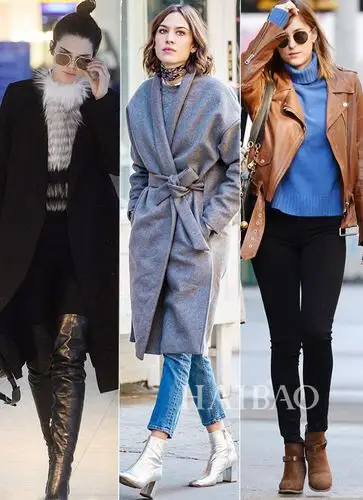 欧美明星街拍合辑:冬日大衣艾玛穿出新鲜感