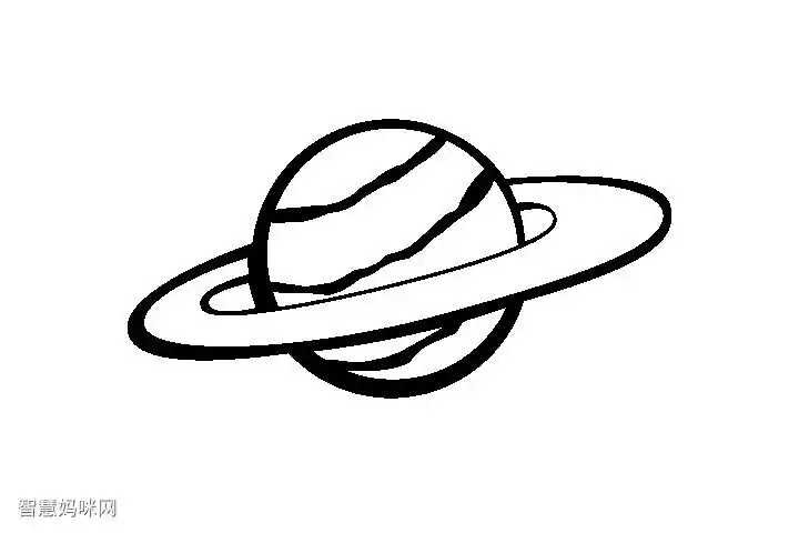 宇宙星球简笔画图片