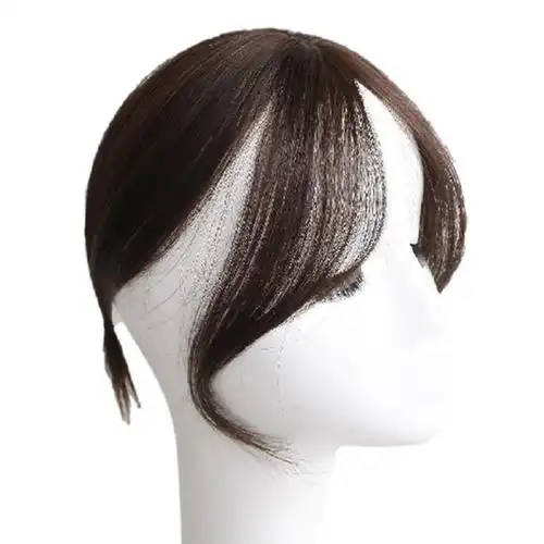 八字刘海假发片女中分无痕全头假发网红法式无痕两侧中分假刘海