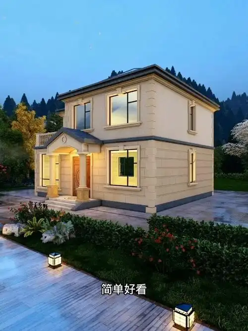简单好看适合农村自建的二层小洋楼推荐