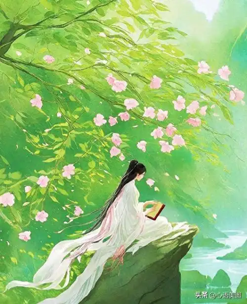 唯美古风图片句子文案:愿你拥有星辰大海,也乐于柴米油盐