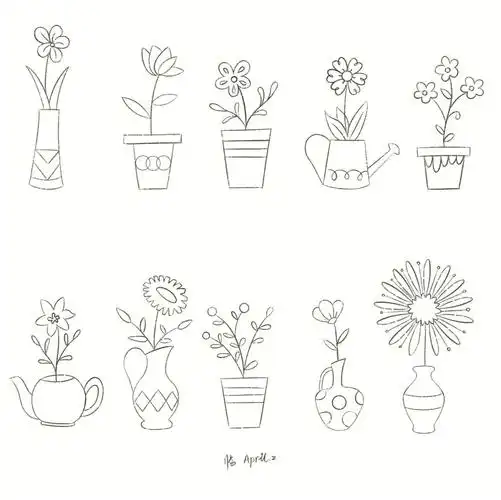 插画入门线条练习植物篇