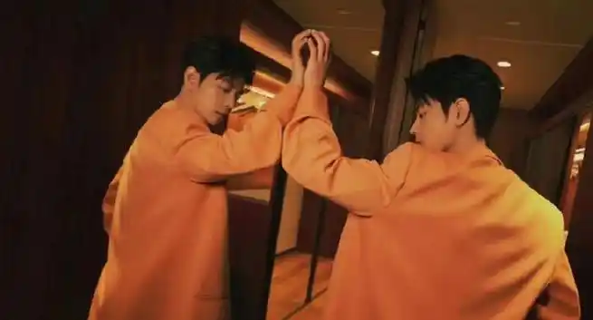 肖战橙色西装造型##肖战