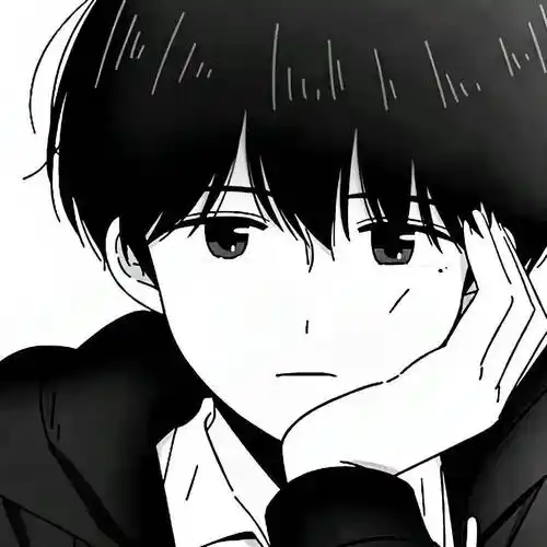 动漫头像 | 黑白系帅气动漫男头
