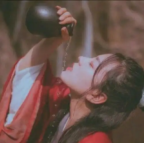 饮酒系列古风真人女头像