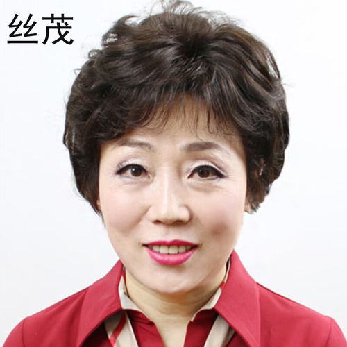 烫发套全真发升级高仿真头皮时尚妈妈假发女士短发蓬松小波卷假发逼真