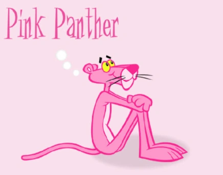 顽皮豹一副粉红色的身躯,贼贼的走路模样,再搭配吊诡的音乐节奏,极具