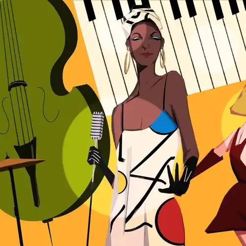 爵士_六猪__插画师作品_涂鸦王国gracg.com