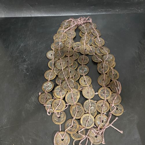 古玩古董收藏 老铜钱 大清十帝钱 总共10串一起 100枚价格