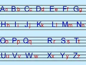 26个字母大小写怎么写?从头到尾.
