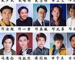 香港配角男明星大全
