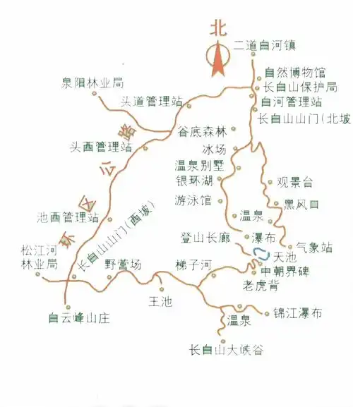 [作品上载]长白山旅游略图