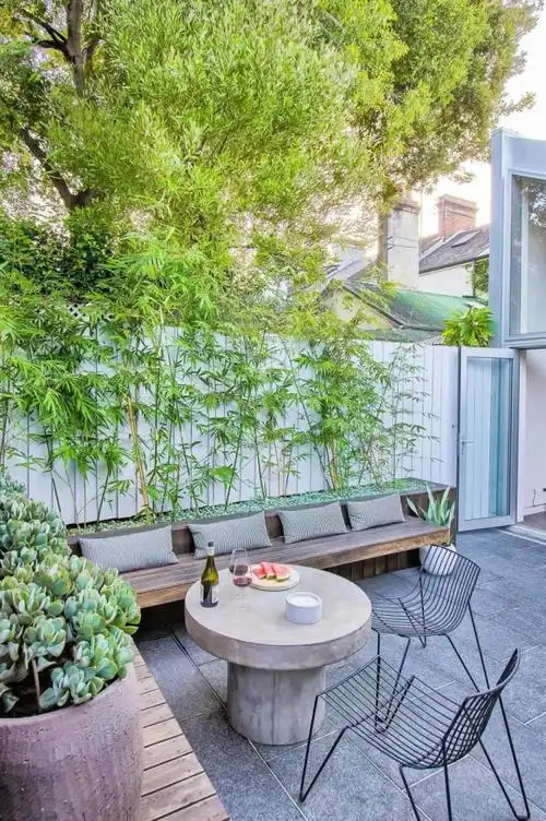 5个用竹子做装饰的30㎡小花园颜值瞬间提升了一大截