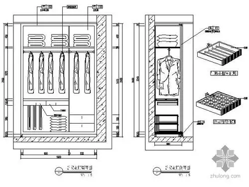[资料] 卧室衣柜详图