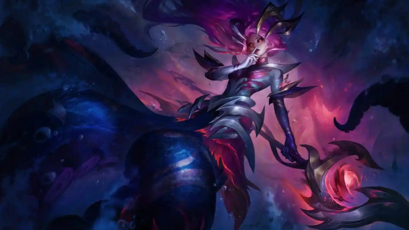 魔女系列原画 雷克顿冠军皮肤.t2娜美长出了鱿鱼须#lol  - 抖音