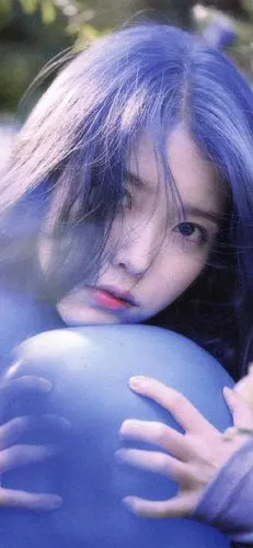 iu李知恩紫发甜美高清手机壁纸