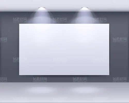 空白展板展示效果矢量素材