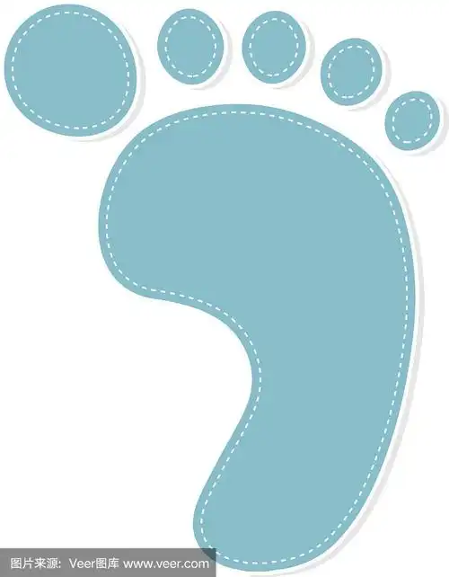 彩色图片,脚印,垂直画幅,形状,绘画插图