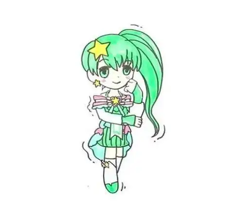 简单又漂亮巴拉小魔仙简笔画怎么画彩色巴拉拉小魔仙简笔画画法