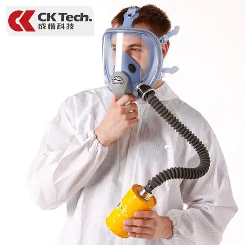全封闭防毒面具全面罩导管过滤罐防酸防喷漆化工防尘面罩护全脸的