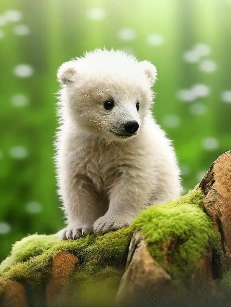 见过这么可爱的北极熊吗?#萌到爆炸了99 #北极熊 - 抖音