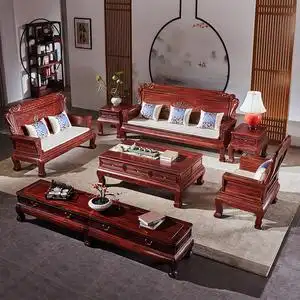 唐百年实木沙发花梨木酸枝木家具中式客厅新中式红木沙发组合套装