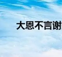 大恩不言谢的幽默回复(大恩不言谢)