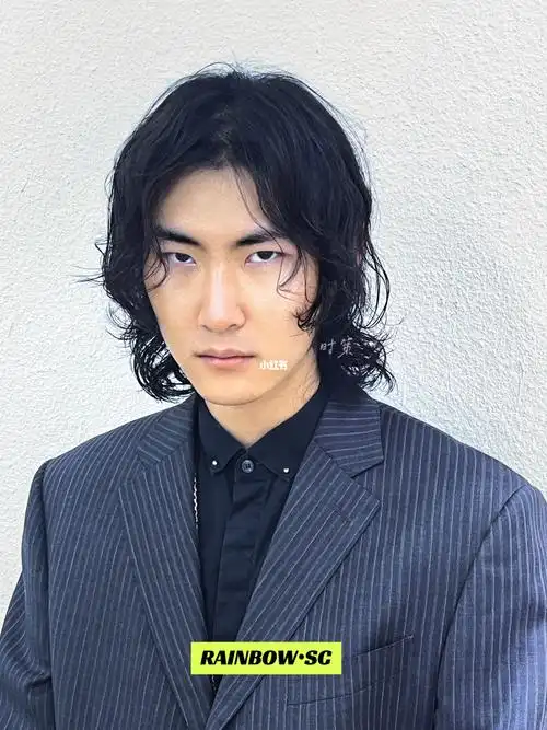 男生发型#男士发型参考#男生长发#男生烫发发型