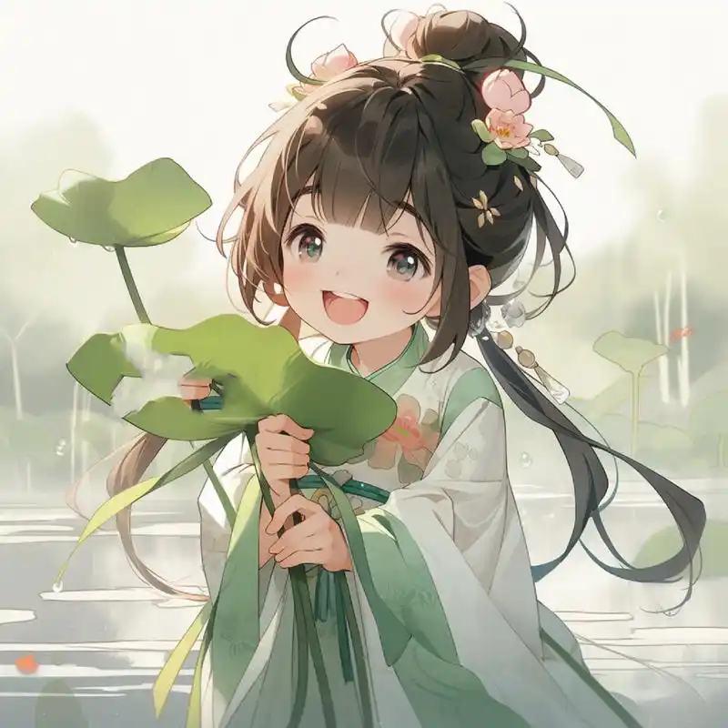 头像1(国风少女/古风/绿色系/治愈) 我要加油第1弹!