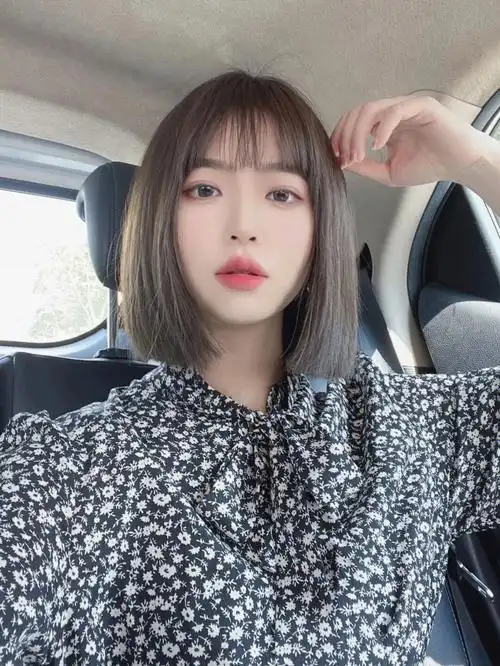 夏天该剪的发型短发齐肩短发一刀切|||适合方脸圆脸的发型,这款发型可