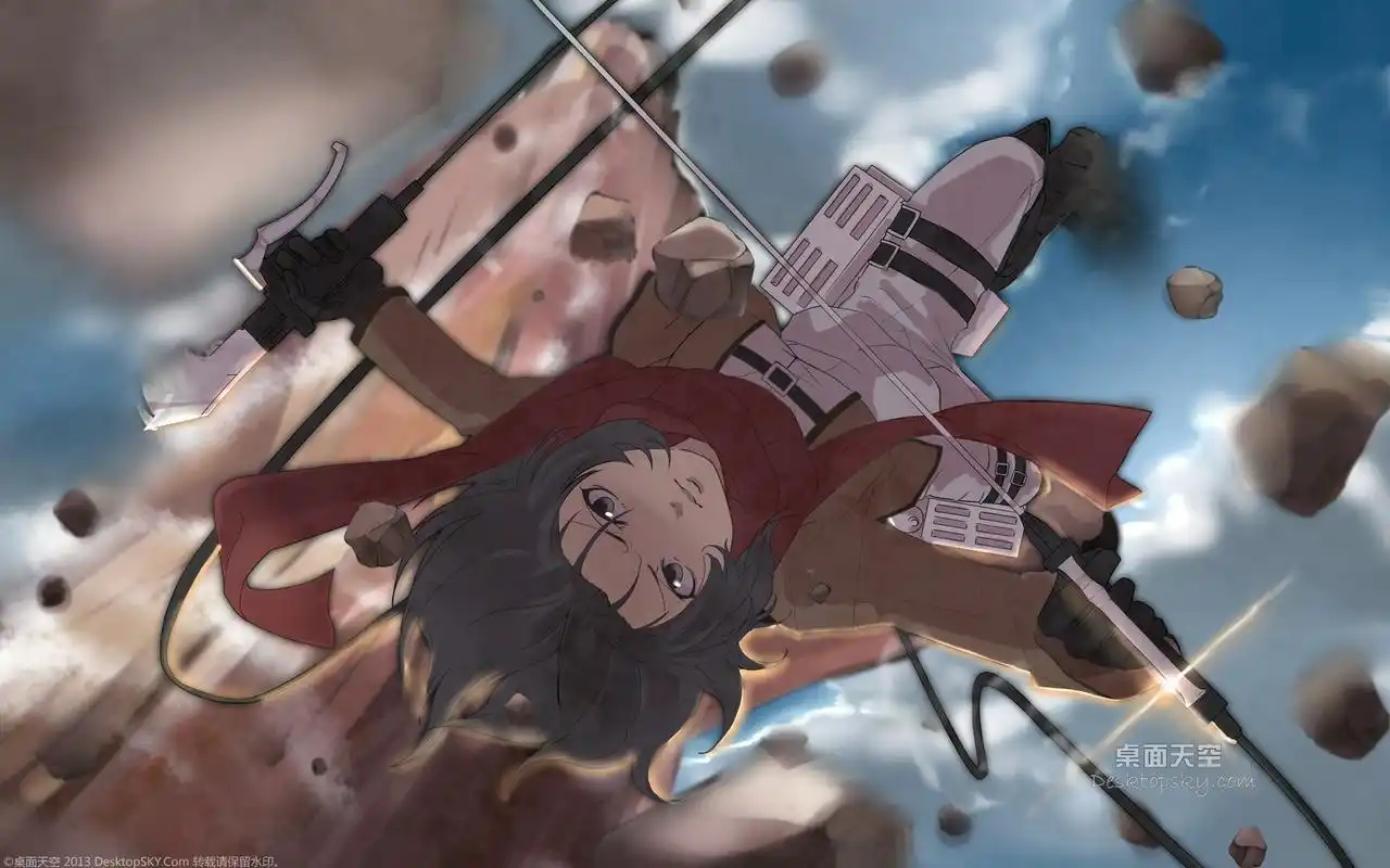 日本末日系动画进击的巨人唯美高清人设桌面壁纸(三)